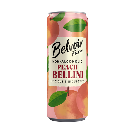 BELVOIR Non Alcoholic Peach Bellini Can