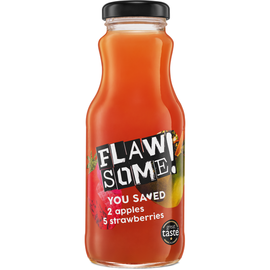FLAWSOME Apple & Strawberry Juice 250ml