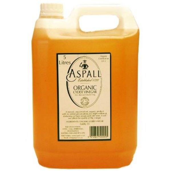 ASPALL VINEGAR Organic Cyder Vinegar              Size - 1x5Ltr