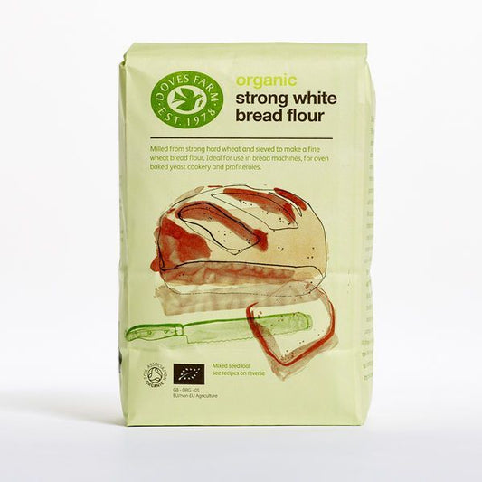 DOVES FLOUR Organic Strong White Bread Flour   Size - 5x1.5 Kg