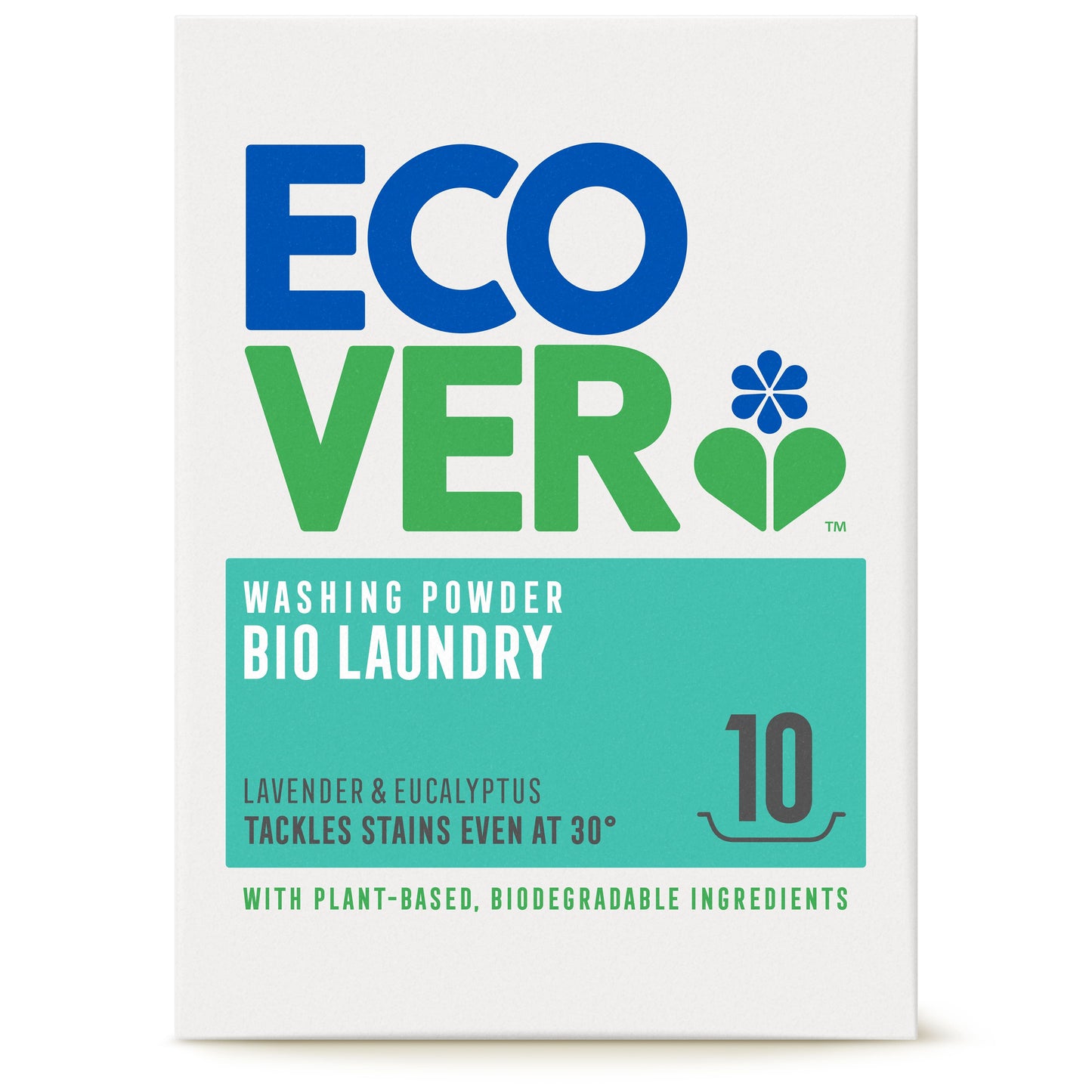 ECOVER LAUNDRY Washing Powder (Bio)               Size - 6x750g