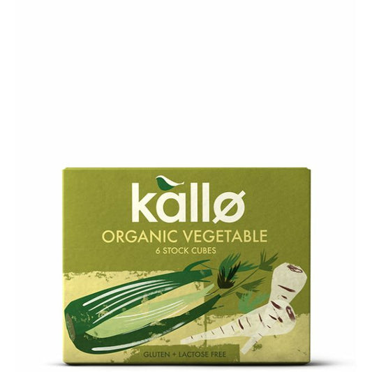 KALLO Org Vegetable Stock Cubes          Size - 15x6x11g