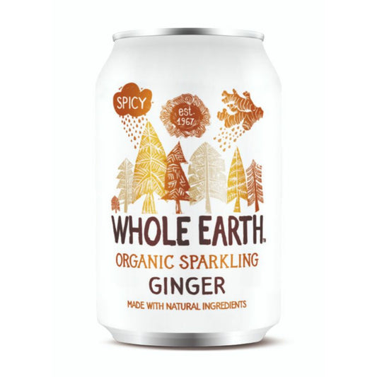 WHOLE EARTH Org Ginger Drink Cans              Size - 24x330ml