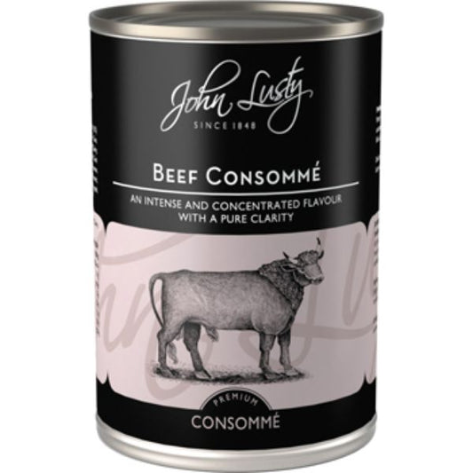 JOHN LUSTY Beef ConsommÃ©                      Size - 12x392g
