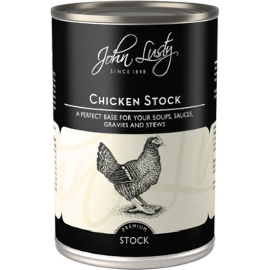 JOHN LUSTY Chicken Stock                      Size - 12x392g