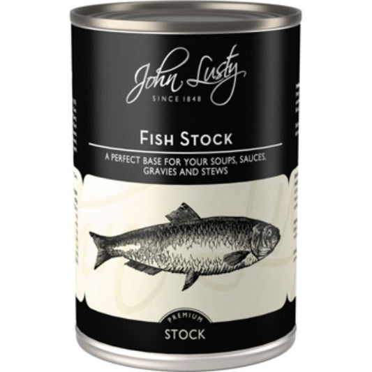 JOHN LUSTY Fish Stock                         Size - 12x392g