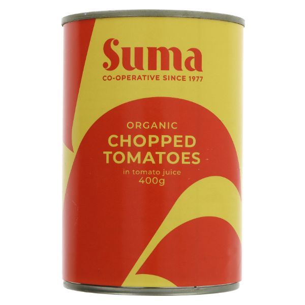 SUMA Organic Chopped Tomatoes           Size - 12x400g