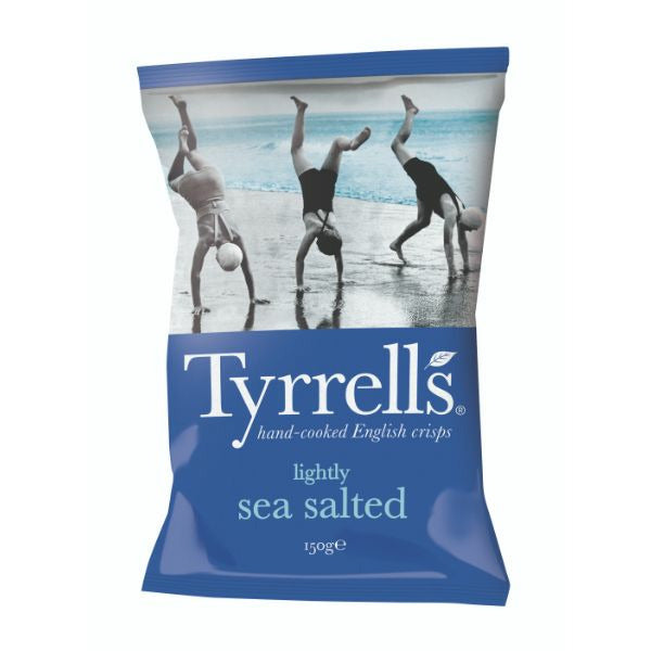 TYRRELLS CRISPS Lightly Sea Salted                 Size - 12x150g
