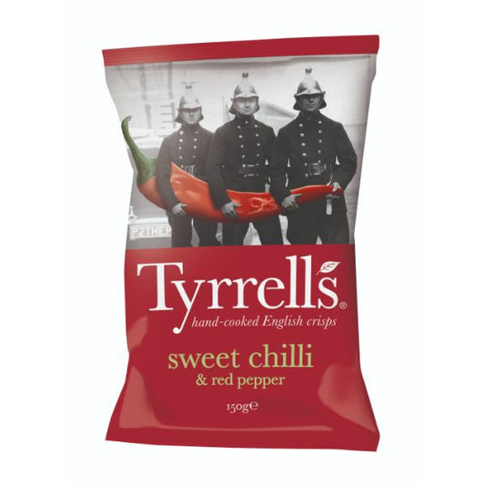 TYRRELLS CRISPS Sweet Chilli & Red Pepper          Size - 12x150g