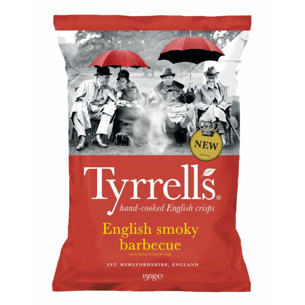 TYRRELLS CRISPS Smoky BBQ                          Size - 8x150g