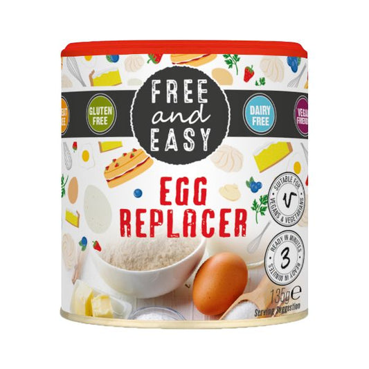 FREE & EASY Gluten Free & Dairy Free Egg Replacer      Size - 6x135g