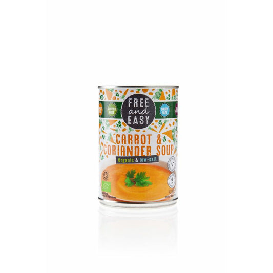FREE & EASY Org L/S Carrot & Coriander Soup    Size - 6x400g