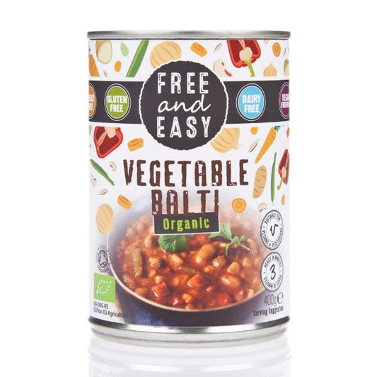 FREE & EASY Org Vegetable Balti                Size - 6x400g