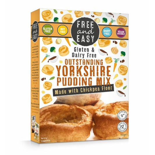FREE & EASY Gluten Free D/F Yorkshire Pudding Mix      Size - 4x95g