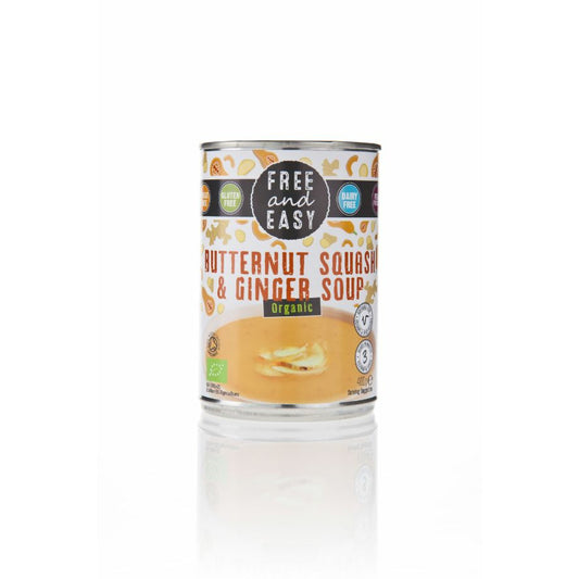 FREE & EASY Org Bnut Squash & Ginger Soup      Size - 6x400g