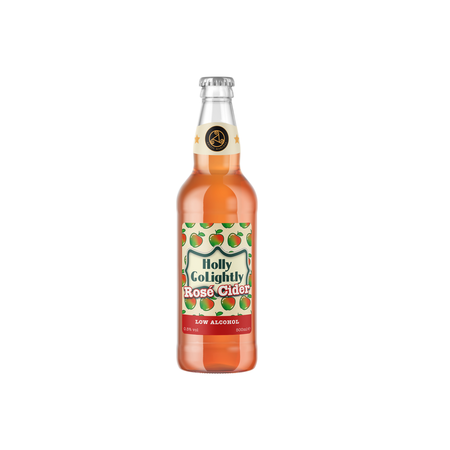 CELTIC MARCHES Holly Go Lighty Rose Cider 0.5% Size - 12x500ml
