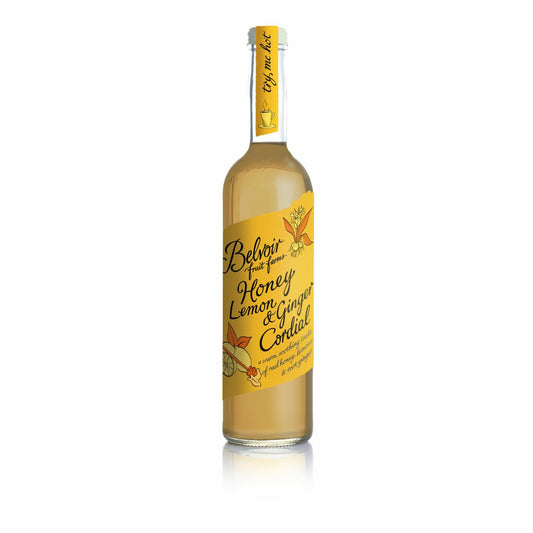 BELVOIR CORDIAL Honey, Lemon & Ginger Cordial      Size - 6x500ml