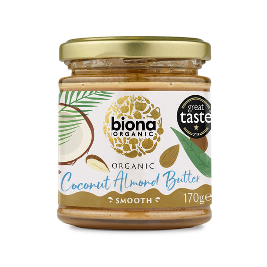 BIONA Coconut Almond Butter Smooth Organic     Size  6x170g