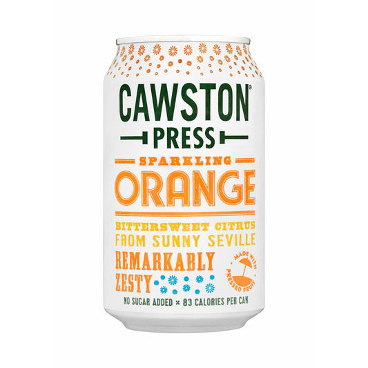 CAWSTON PRESS Sparkling Orange Can               Size - 24x330ml