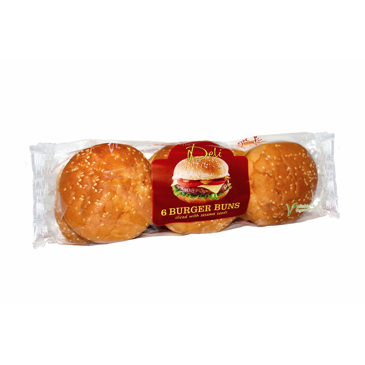 DELI CONTINENTAL Seeded Burger Buns 6's             Size - 8x6's