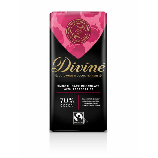 DIVINE F/T Dark Choc With Raspberries     Size - 15x90g