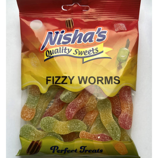 NISHA SWEETS Fizzy worms                       Size - 12x120g