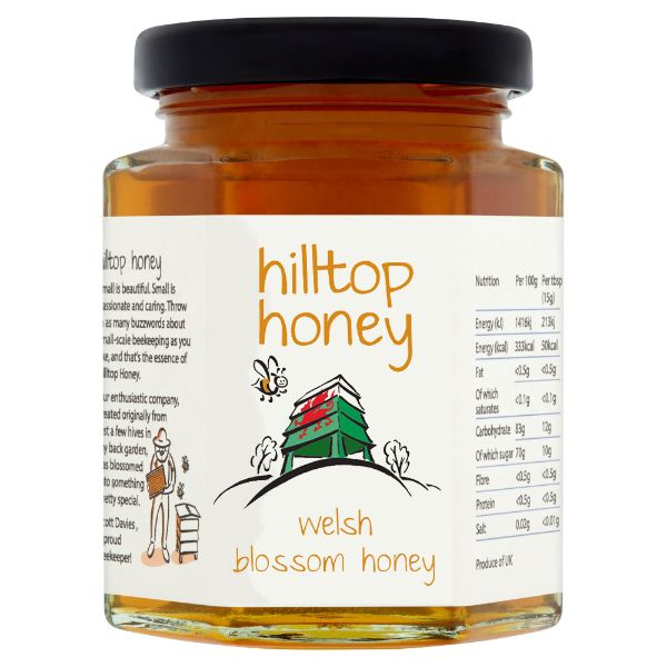 HILLTOP HONEY Welsh Blossom Honey                Size - 4x227g