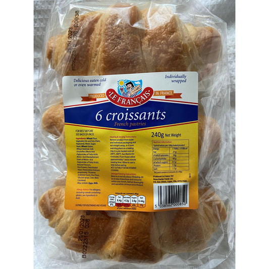 Butter Croissants 6 Pack           Size - 8x240g