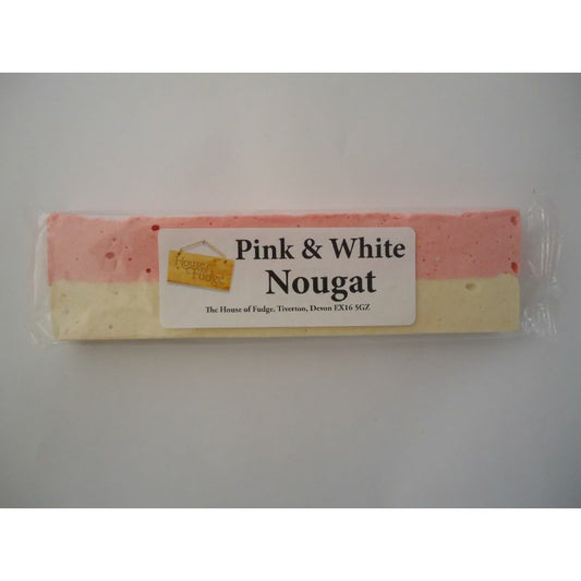 HOUSE OF FUDGE White & Pink Nougat Bars           Size - 24x120g