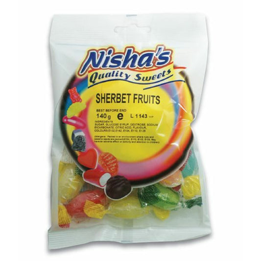 NISHA SWEETS Sherbet Fruits                     Size - 12x140g