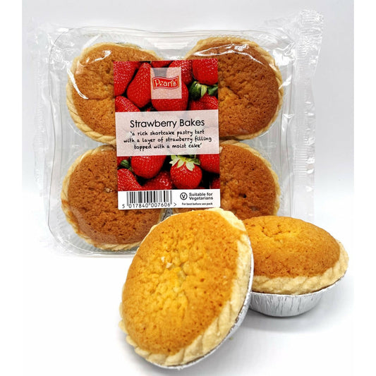 PEARLS Strawberry Bakes 4 Pack            Size - 15x4's