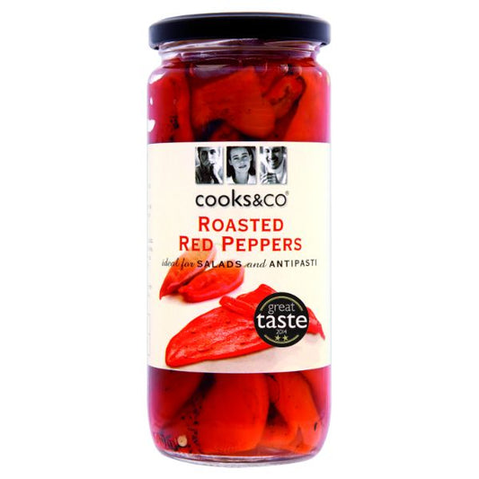 COOKS & CO Roasted Red Peppers                Size - 6x460g