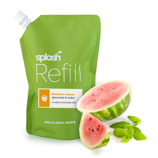 SPLOSH Bath cleaner refill - spearmint & melon     Size  6x400ml