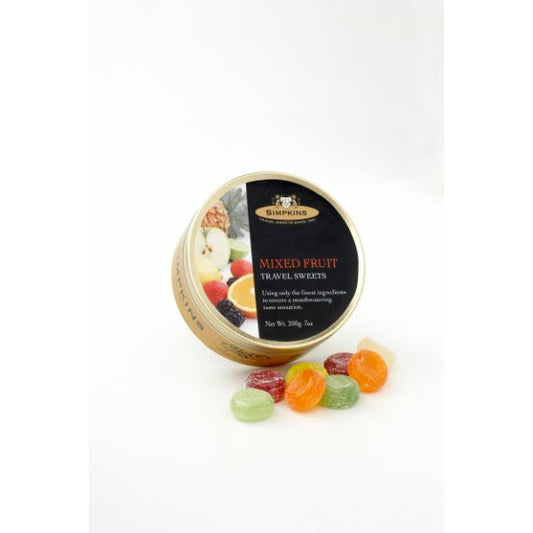 SIMPKINS TRAVEL SWEE Mixed Fruit Travel Sweets          Size - 6x200g