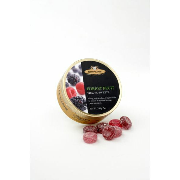 SIMPKINS TRAVEL SWEE Forest Fruits Travel Sweets        Size - 6x200g