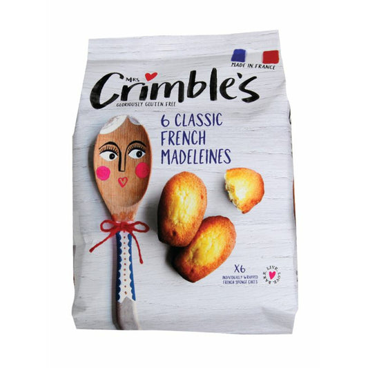 MRS CRIMBLES Gluten Free Classic Madeleines             Size - 6x180g