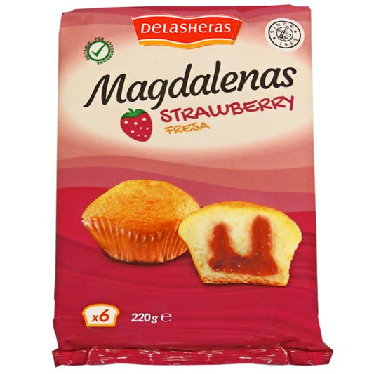 DE LASHERAS Strawberry Magdalenas              Size - 16x220g